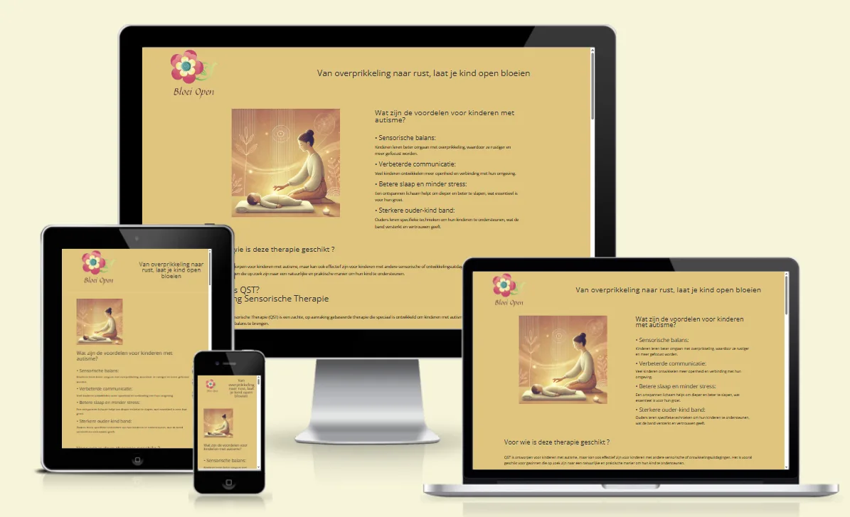 Website van Autismemassage